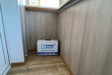 Теплое остекление и отделка балкона 7м2