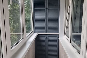 Теплое остекление и отделка балкона 5м2