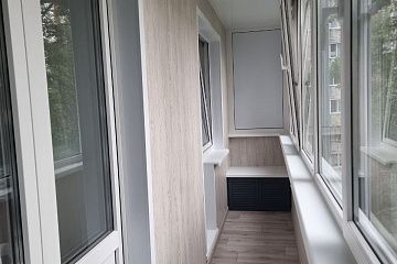 Теплое остекление и отделка балкона 5м2