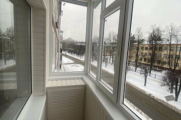 Теплое остекление и отделка балкона 6м2